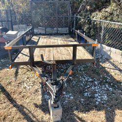 Very Nice 5X10 Utility Trailer With Ramp Gate 