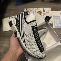 Dolce Gabbana Silver Rhinestone 