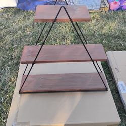 3 tier triangle shelf