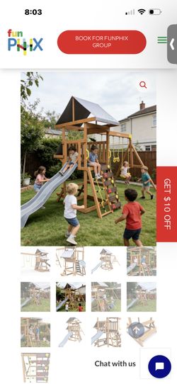 Wooden playground