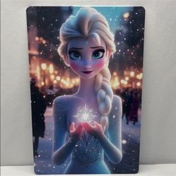 Princess Elsa Metal Plate
