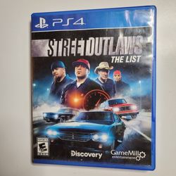 Ps4/ps5 Game ... Street Outlaws The List !!!!