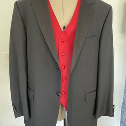 Men’s Tuxedo Dress Suit Size M 44R