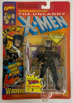 X-MEN Secret Agent Wolverine 5th Edition MOC Toybiz 1993 New On Card