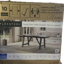 Flexsteel Watson 75” Wood Dining Table 6 Persons Item 1812443 Sell To Highest Offer Market Price (contact info removed)