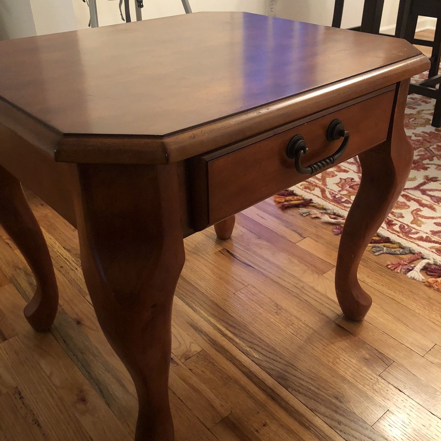 Solid wood coffee table and side table