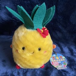 CUTE Okinawa Pineapple 6” Plush Stuffed Toy Japan NEW