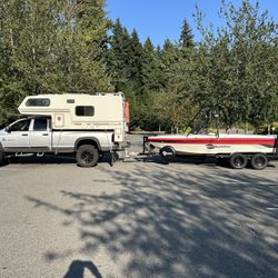 Truck, Camper, Boat package: sell or trade. 2004 Ram Diesel 4x4, 1992 Bigfoot KDXR, 1993 Malibu Euro F3