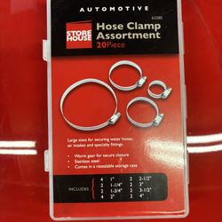 Storehouse Automotive Hose Clamp Assortment (20 Piece)