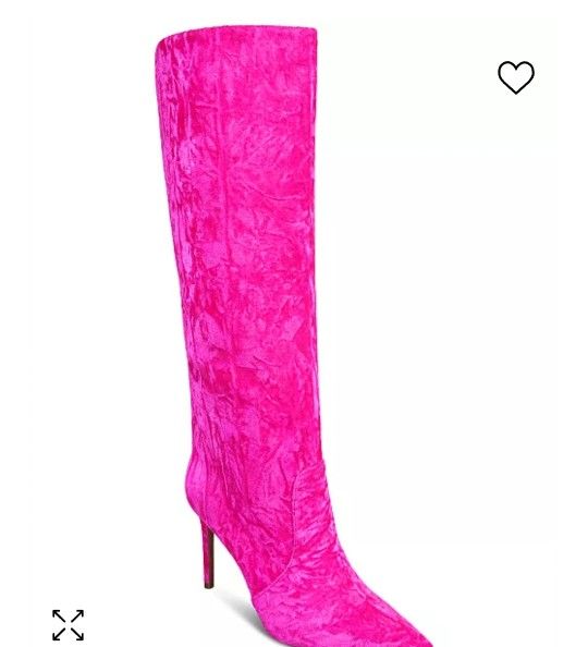 Pink Knee High Boots