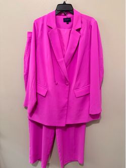 Skies Are Blue  Fuchsia Suit
