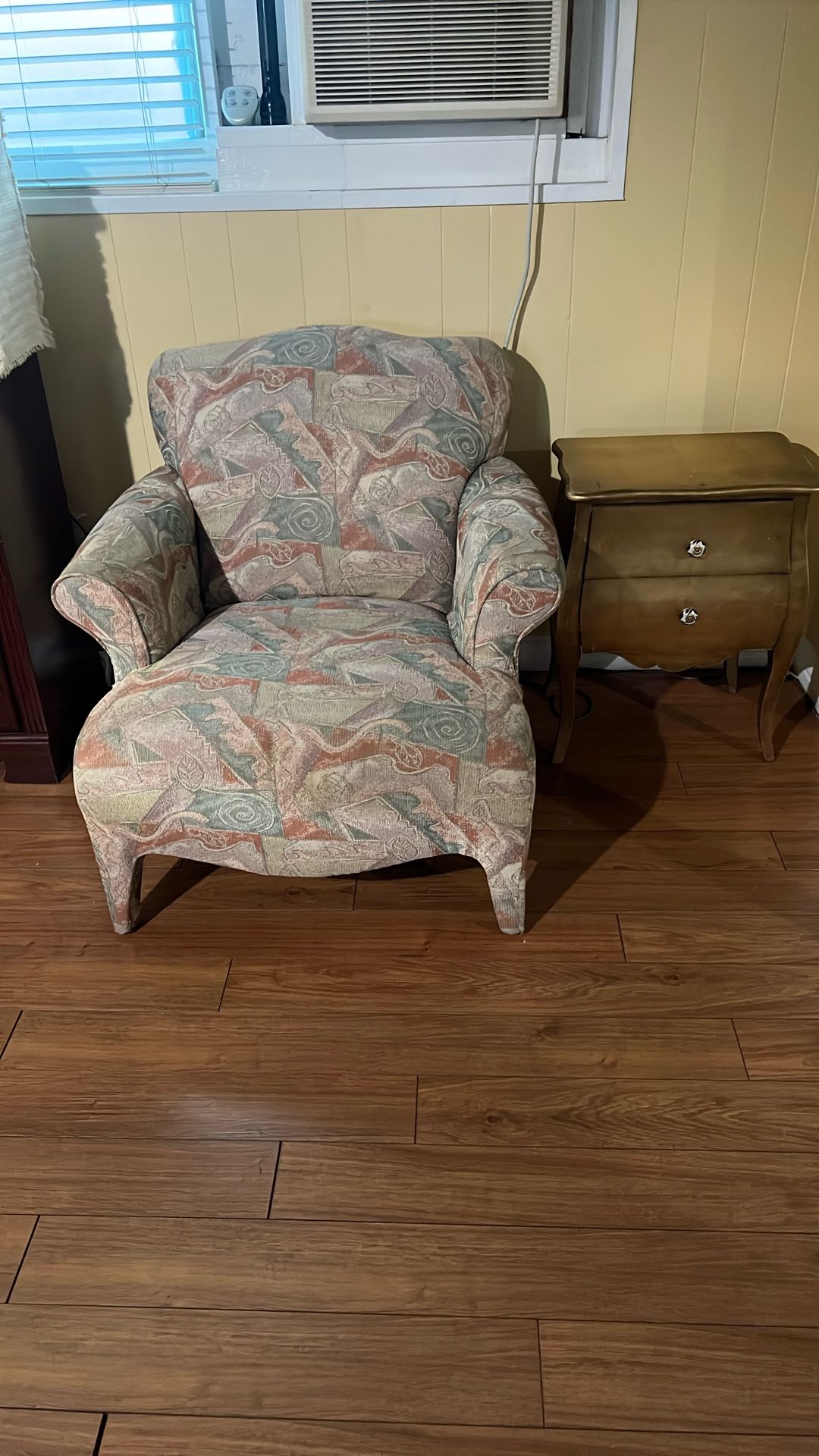 armchair & side table
