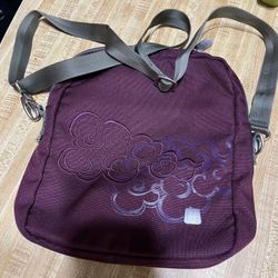 Haiku Violet Nylon Crossbody Bag