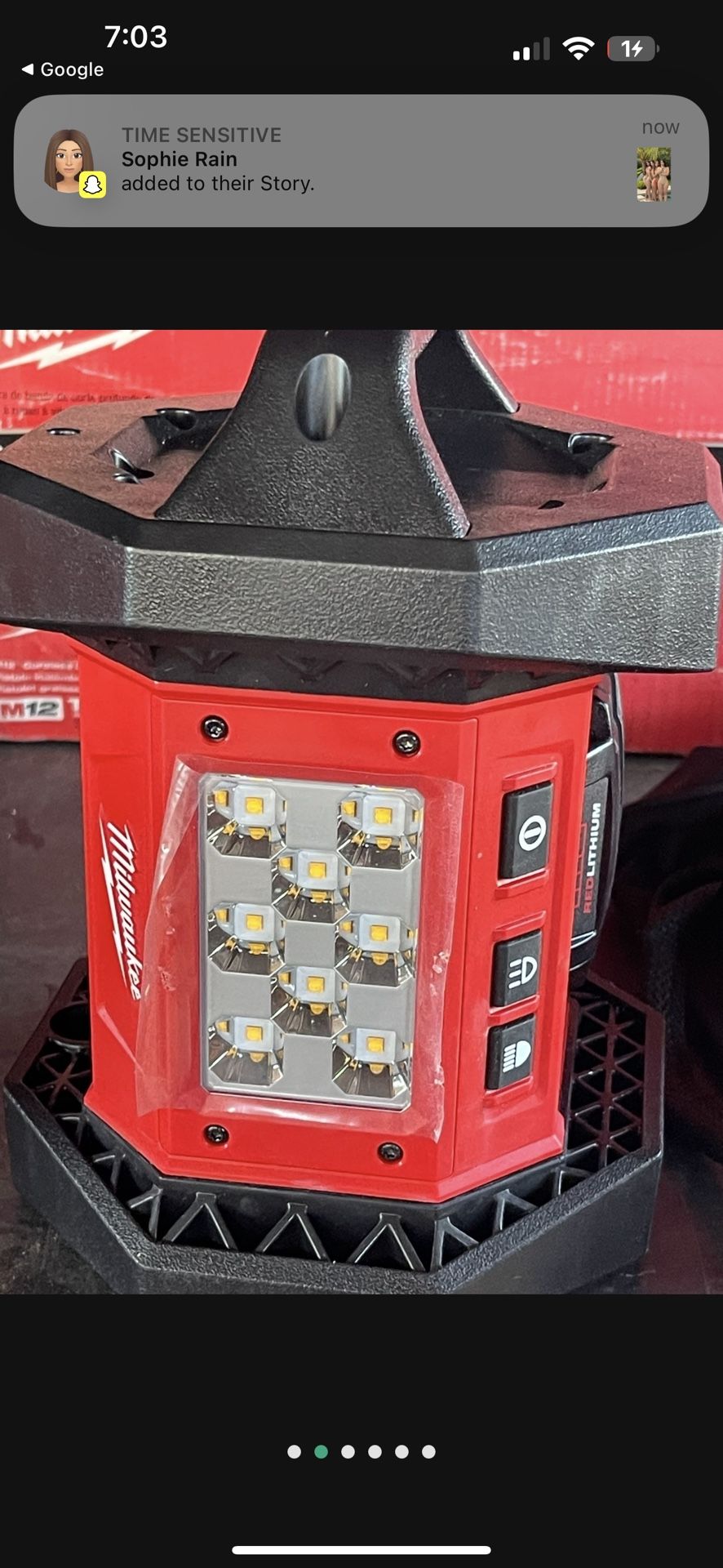 Milwaukee 18v Flood Light
