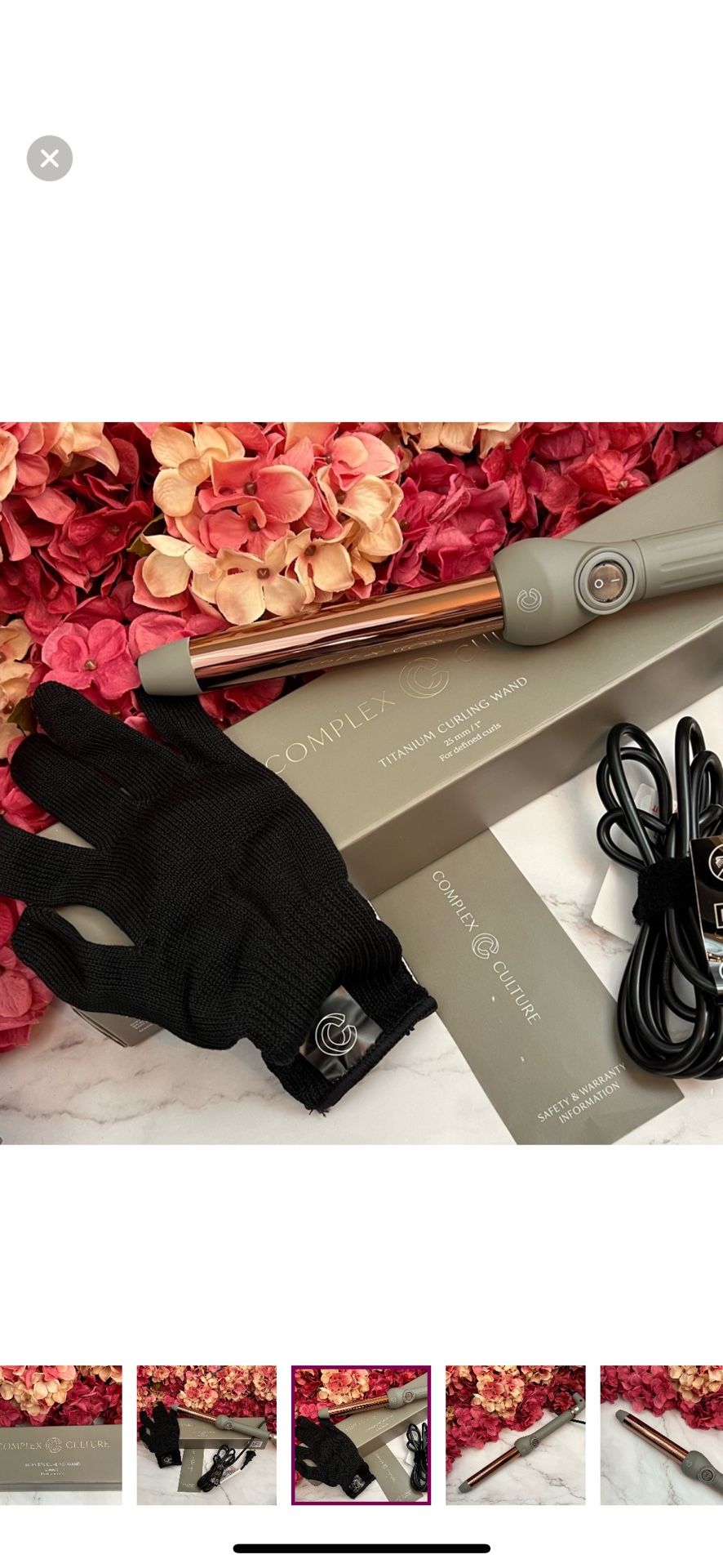 New Complex Culture Curling Wand & Straightening Brush
