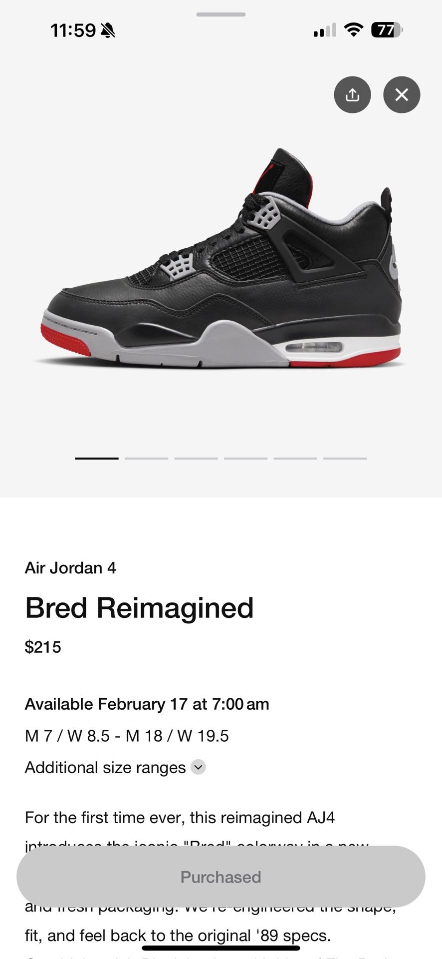 Jordan Bred 4