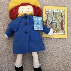 Madeline 18” Vintage Plush Doll and Book
