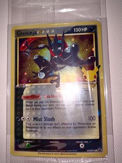 Sealed Gold Star Greninja SWSH144 Celebrations Black Star Promo Card