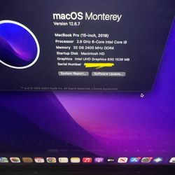 MacBook Pro 15” 2018