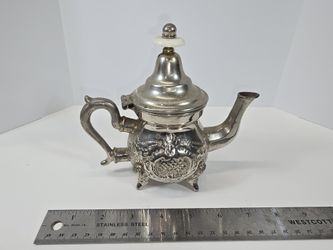 Vintage Maroccan Silver Plated Teapot