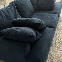 Blue/Tina Indigo 3 Seater Couch/Sofa
