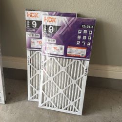 2 HDX FPR9 Superior Allergen Filters 12x24x1