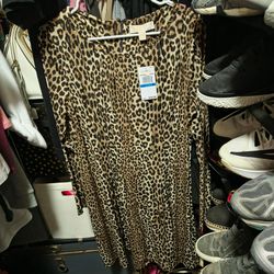 Michael Kors Leopard Print Dress Size XL