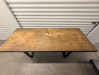 Used wooden table