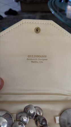 Sterling silver Guldimann Goldsmith Designer Jewelry Box with Necklace
