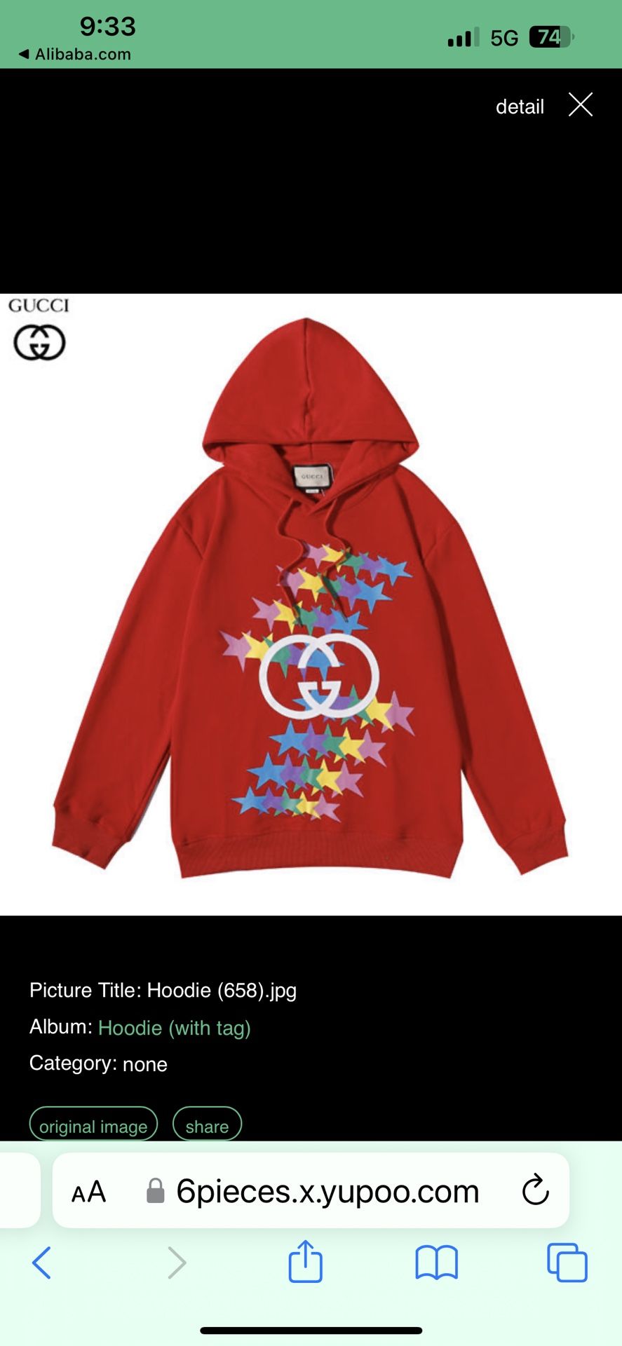 Gucci hoodie deals yupoo