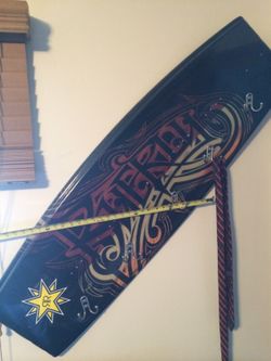 Wakeboard coat hook rack.