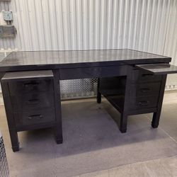 1960s Refinished Tanker Desk – Industrial Vintage Classic