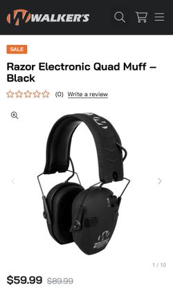 Walker’s Razor Slim Quad Electronic Muffs