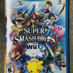 Super Smash Bros for Wii U (Nintendo Wii U, 2014) Complete with Manual Tested