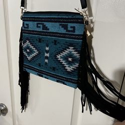 Fringe Aztecc Tribal Crossbody Purse