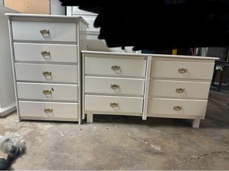2  white Dresser