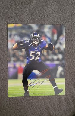 Ray Lewis Signed 8x10 Photo 