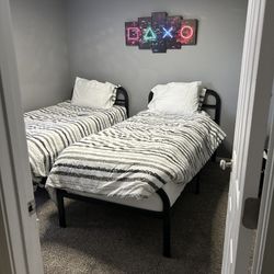 Twin Bed, Mattress Included.  