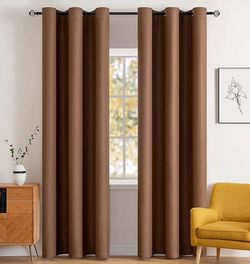 Cappuccino Brown Blackout Curtains