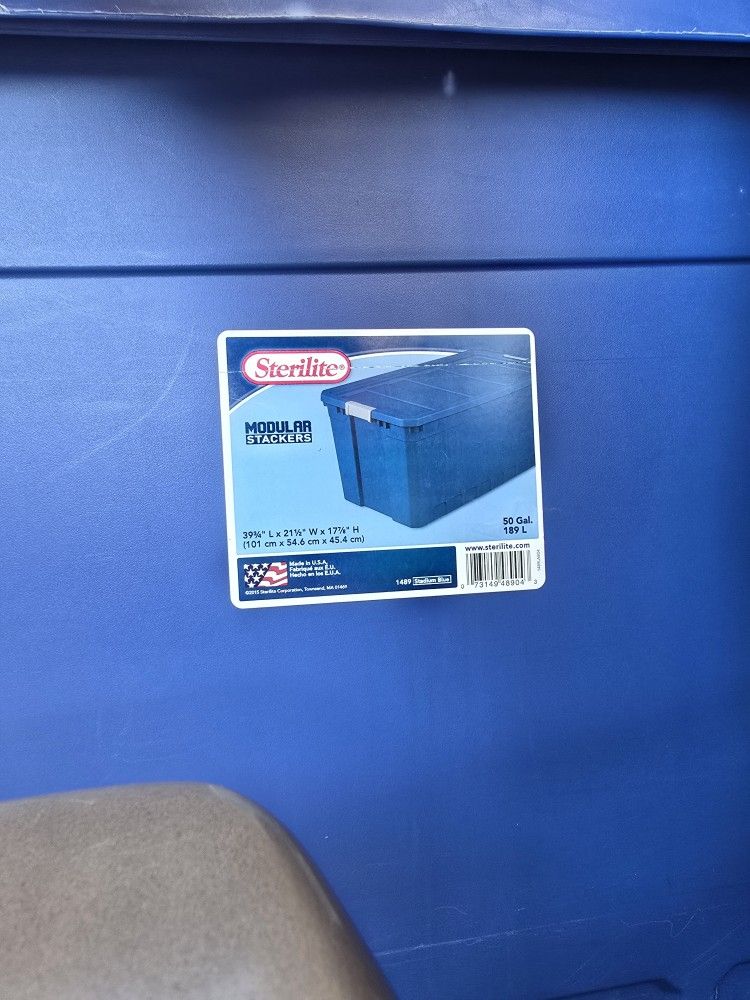 Sterilite Modular Stackers 50 Gal.