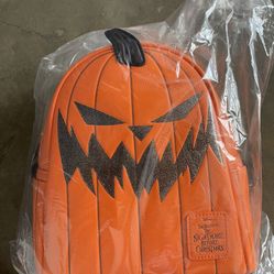 Disney Jack Skellington Pumpkin Loungefly Backpack 