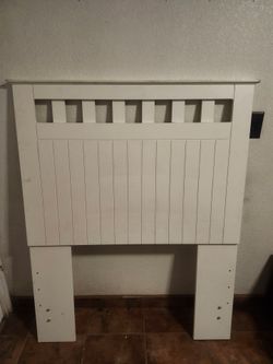 Twin size bed frame and headboard