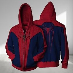 Spider-Man Zip Up Hoodie Brand New