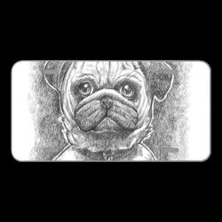 License Plate Novelty Car Front Pug Drawing Dog Pug Pug Pug Pug