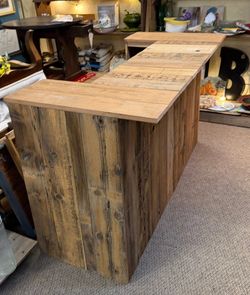 Buffet Island Fencewood Bar Patio Furniture