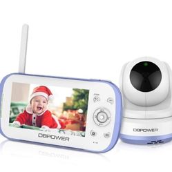 DBPOWER Baby Monitor with 4.3" Split Screen Sound Activated Video Record (Open Box) BY01