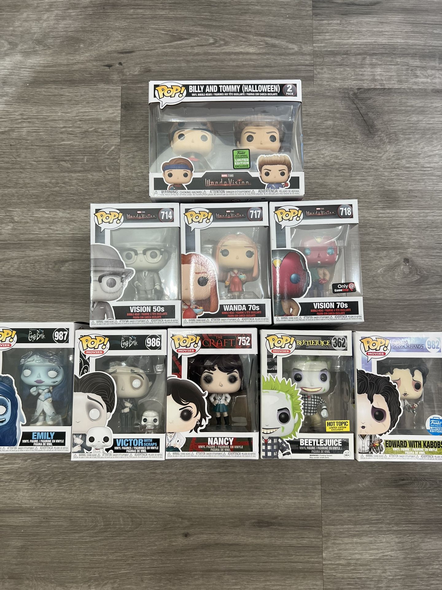 Funko pop authentic Lot