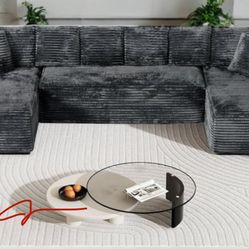 New! Luxurious Soft Touch ~ Super Comfy Sofa Sectional ~ QUEEN SLEEPER! 