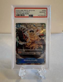 Monkey.D.Luffy - OP11-058 Carrying On His Will Foil 🔥Treasure Rare🔥 PSA 10