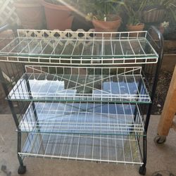 Glass Panel Shoe Rack - MUST GO BY 1/28/2026